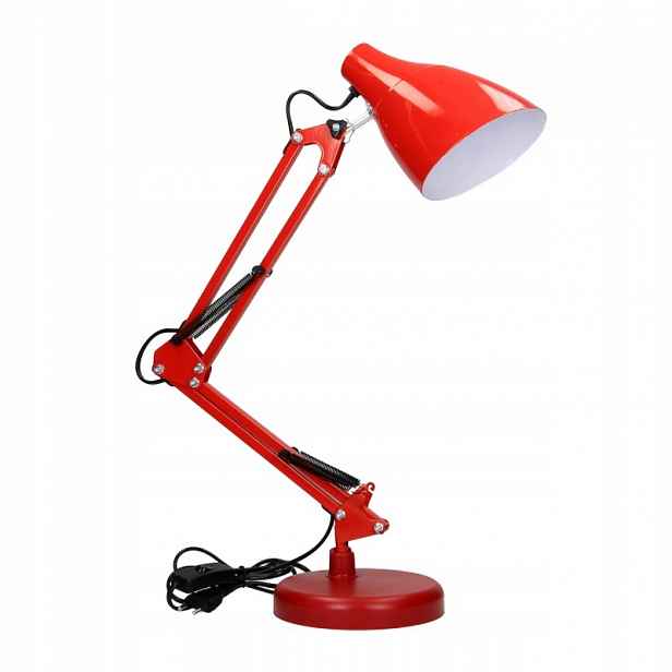 Stolní Lampa Dian 60W E27 Ocel, Červená