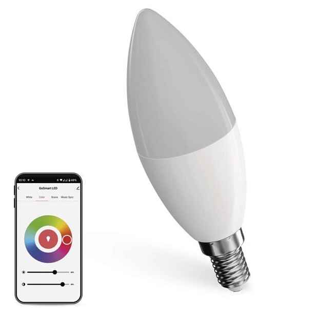 EMOS Chytrá LED žárovka GoSmart E14 4,8W 230V ZigBee RGB stmívatelná