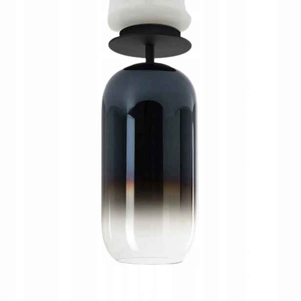 Stropní svítidlo Artemide Gople Mini designová z foukaného skla, modrá