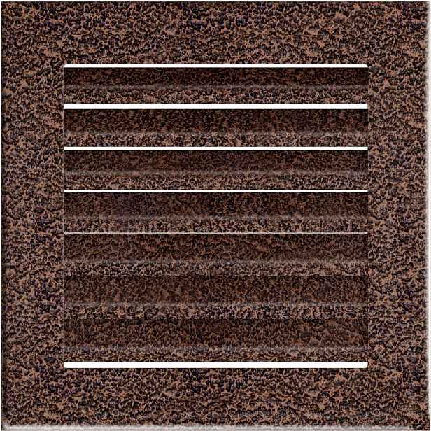 Ventilační mřížka krbová Fresh 17x17 měděná