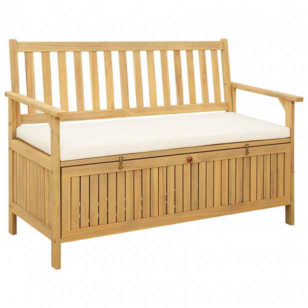 vidaXL Úložná lavice 2 -Seater 120 x 63 x 84 cm Obdélníkový