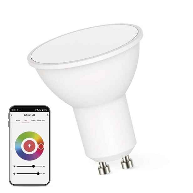 EMOS Chytrá LED žárovka GoSmart MR16/GU10 4,8W 230V Wi-Fi RGB stmívatelná