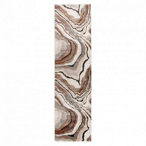 Kayoom KOBEREC TKANÝ NA PLOCHO, 80/300 cm terracotta
