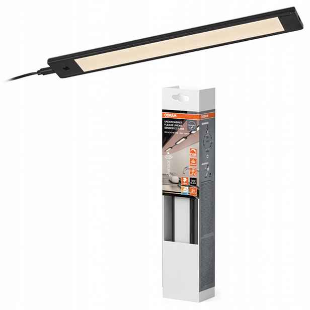 Podskříňkové Led svítidlo Nábytková lišta 4.2W 150lm Černá Undercabinet Osram