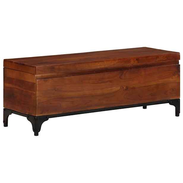 vidaXL Úložná truhla 110 x 35 x 41 cm masivní akáciové dřevo
