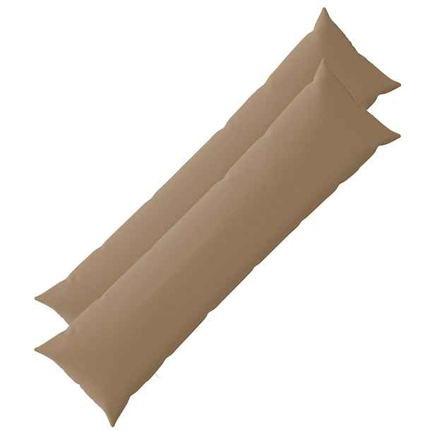 vidaXL Polštář s polštářem HEERLEN 2 ks Taupe Polyester