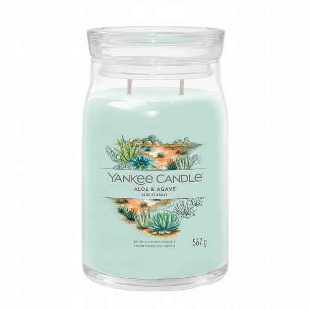 Aloe & Agave – Yankee Candle Signature – velká svíčka se dvěma knoty – nově