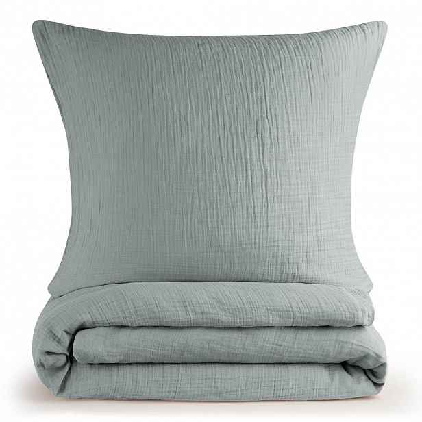 Blumtal POVLEČENÍ mušelín, 100% bavlna, 155/220 cm & 80/80 cm, modrá