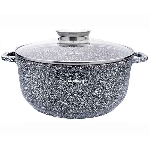 Hrnec 5,6 l 26 cm s víkem, indukce a plyn, hliníkový Klausberg