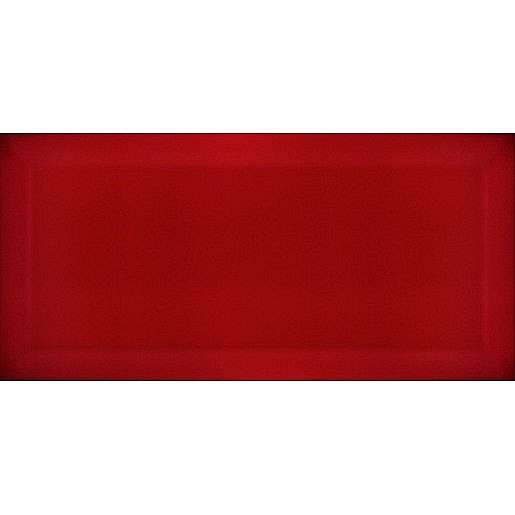 Obklad Ribesalbes Chic Colors rojo bisel 10x20 cm lesk CHICC1352