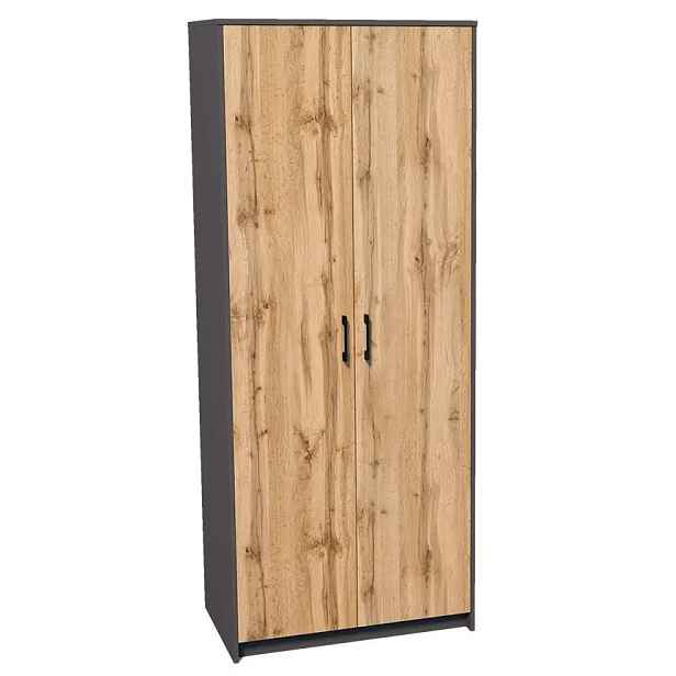 Casarredo Policová skříň MAX 6 - grafit/dub wotan