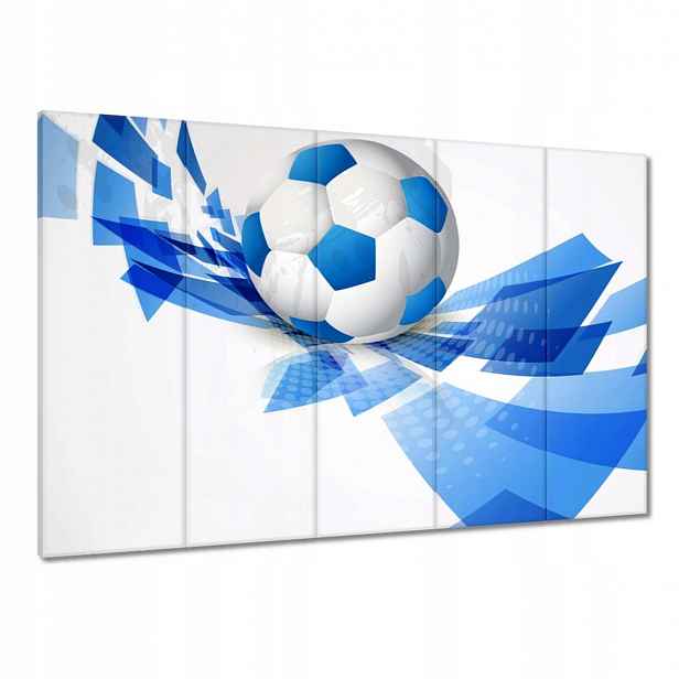 Obrazy 100x70 Modrý fotbal