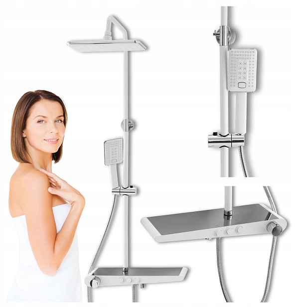 Sprchový Set Podomítkový Livia 1205WC Chrom/bílý