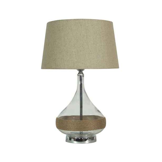 Stolní lampa béžové plátno 40x62cm Eco 41-21502