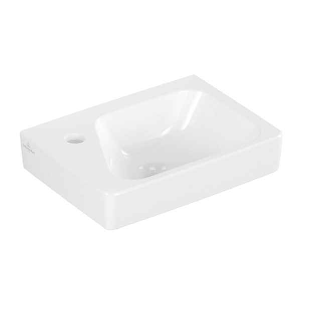 Villeroy & Boch Architectura - Umývátko 36x26 cm, bez přepadu, s otvorem pro baterii vlevo, alpská bílá 43853701