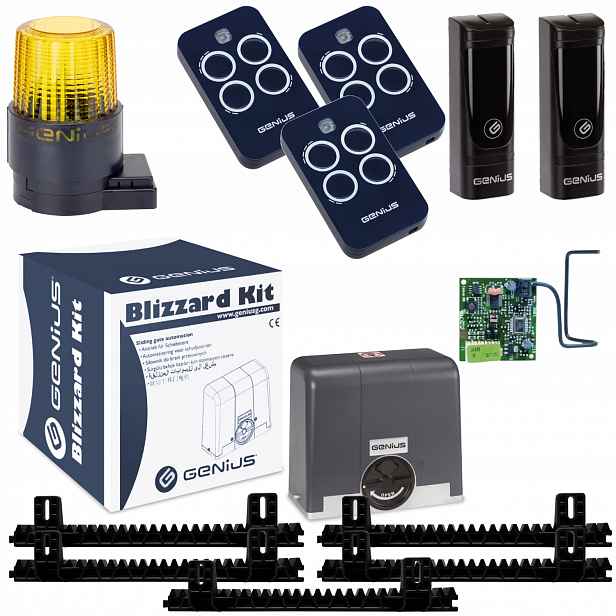 Genius Blizzard 400 Lampa Guard 24V Lišta dálkové ovládání Echo 3ks Pohon pro bránu