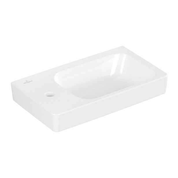 Villeroy & Boch Architectura - Umývátko 48x28 cm, bez přepadu, s otvorem pro baterii vlevo, alpská bílá 43854901