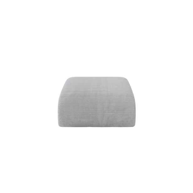 ALTDECOR MODULÁRNÍ TABURET MIRA-PUF 91x89x40 cm, šedý, manšestr