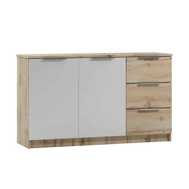 Casarredo Komoda 2D3S VALTURA - dub wotan/bílá