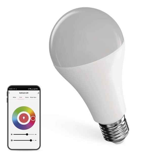 EMOS Chytrá žárovka GoSmart LED E27 14W 230V Wi-Fi RGB stmívatelná