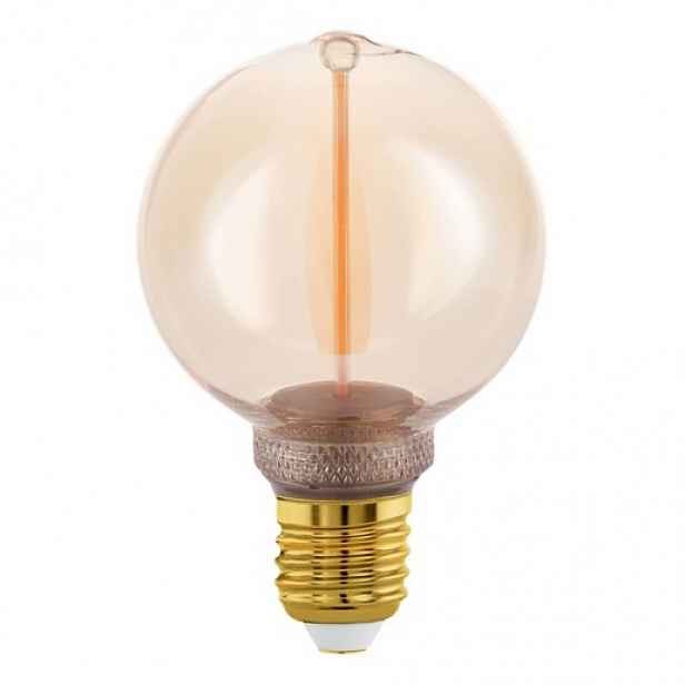 Stojací lampa Eglo jantarová sklo 110363