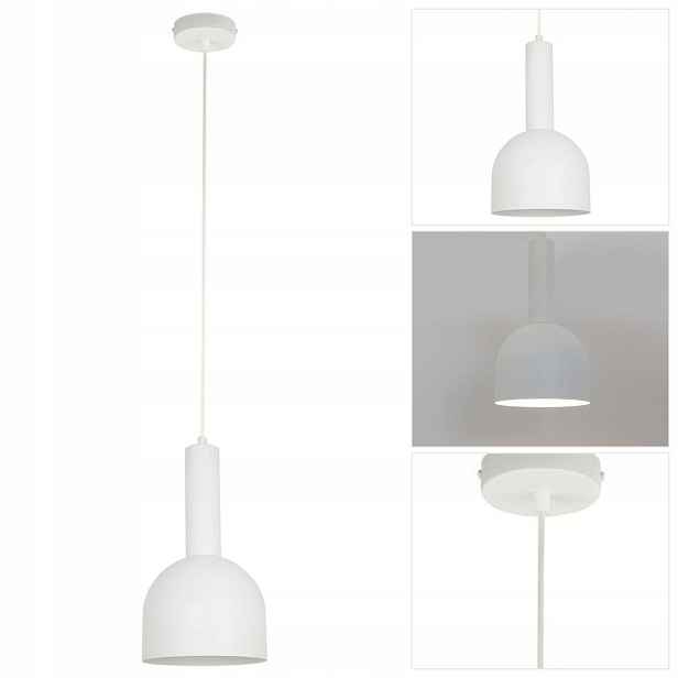 Závěsná lampa Vitrum bílá, nastavitelná výška v chodbě Sigma Lighting