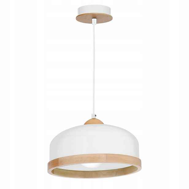 Závěsná lampa Studio White 1xE27