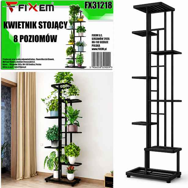 Držák Na Květináč premium Fixem 141 cm, kov