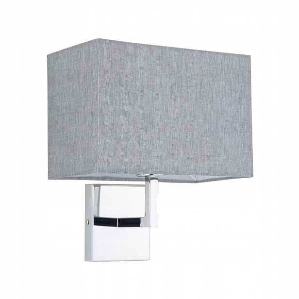 Šedá nástěnná lampa Hotel Mood moderní nad postel v ložnici Nowodvorski
