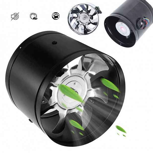 Kulatý axiální ventilátor 6 palců 220 V 2800 ot/min, ideální do kuchyně Bedee