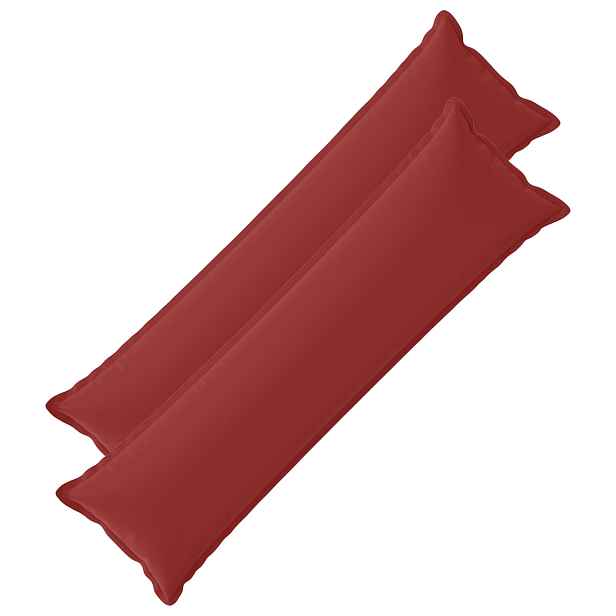 vidaXL Polštář s polštářem HOUTEN 2 ks Víno Červené Polyester