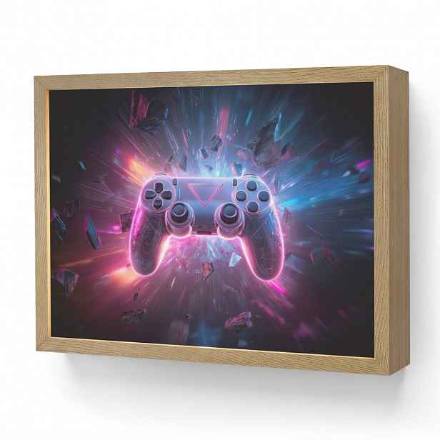 OnlyWow DOBÍJECÍ NOČNÍ LAMPIČKA Controller - Neon - Explosion - Abstraktní 40x30 cm