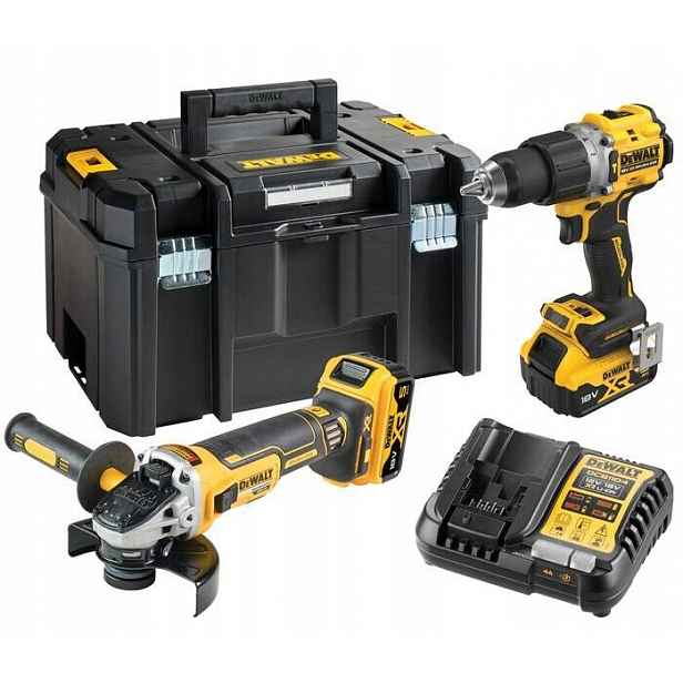 Set Aku Vrtačka DCD805 Bruska DCG405 2x5AH Dewalt DCK2026P2T
