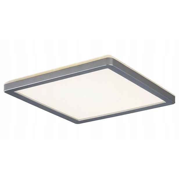 Stropní Svítidlo do koupelny 25 cm Led 15W stříbrný čtvercový Lambert 3359 Rabalux