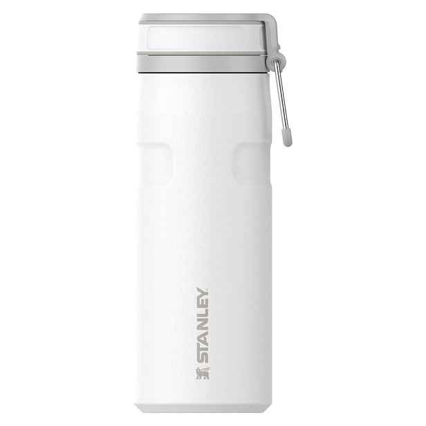 Bílá termoska z nerezové oceli 470 ml IceFlow™ Bottle Twist Flip Frost – Stanley