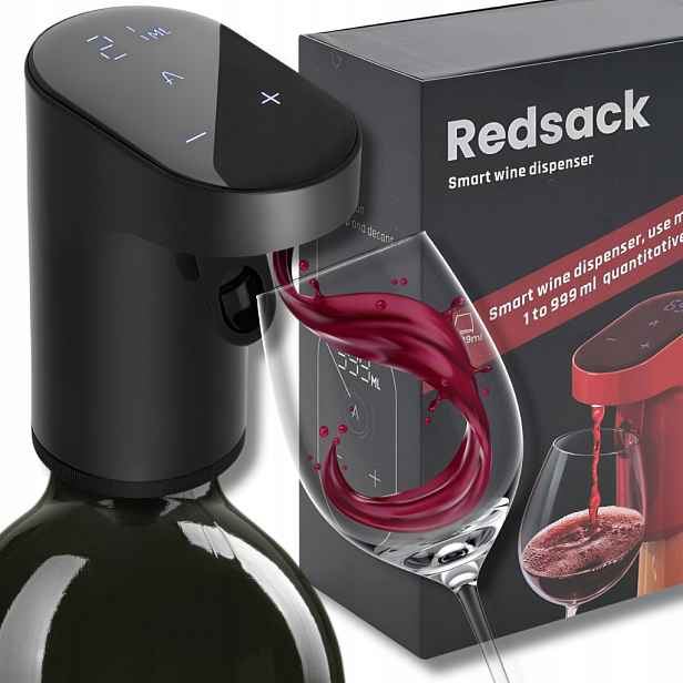 Elektrický dávkovač/pumpička na nápoje a víno Redsack Szwagromat Aerator