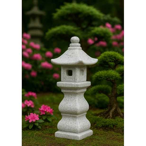Japonská lucerna Pagoda Nagaoka-kyo Zahradní ozdoba z Betonu, patio, lázně