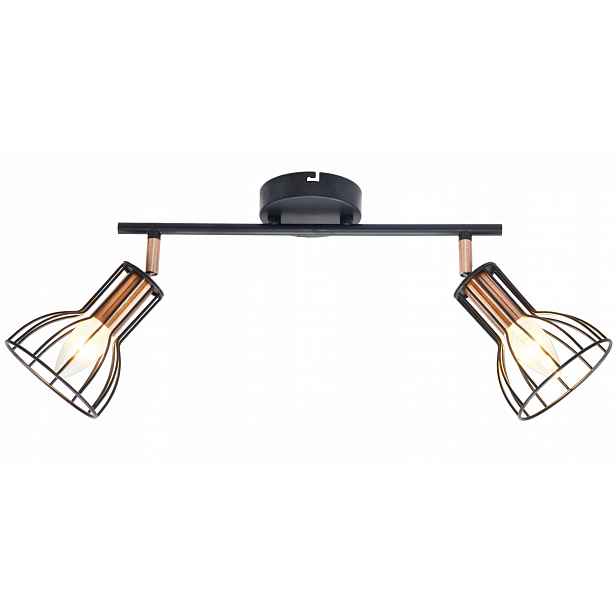 Nástěnná a stropní lampa Sofia 2 černá 2*E14
