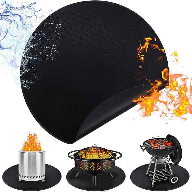 Ohnivzdorná Podložka Do Krbu 122 CM Do 800°F, Ochrana Terasy