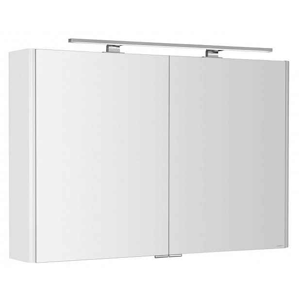 Sapho Lucie - Zrcadlová skříňka s LED osvětlením 106x70x17 cm, 2x dvířka, bílá LU105-0030