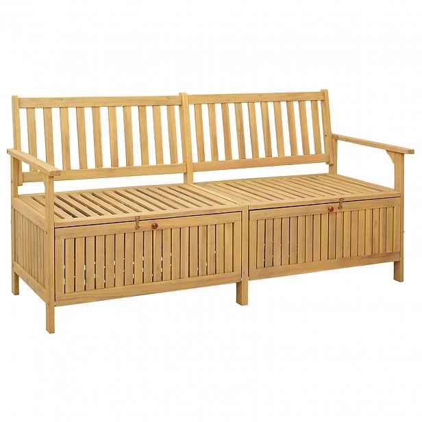 vidaXL Úložná lavice 2 -Seater 170 x 63 x 84 cm Masivní akácie