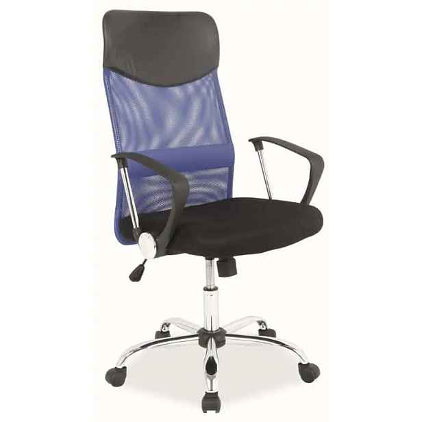 Casarredo Kancelářská židle Q-025 modrá/černá