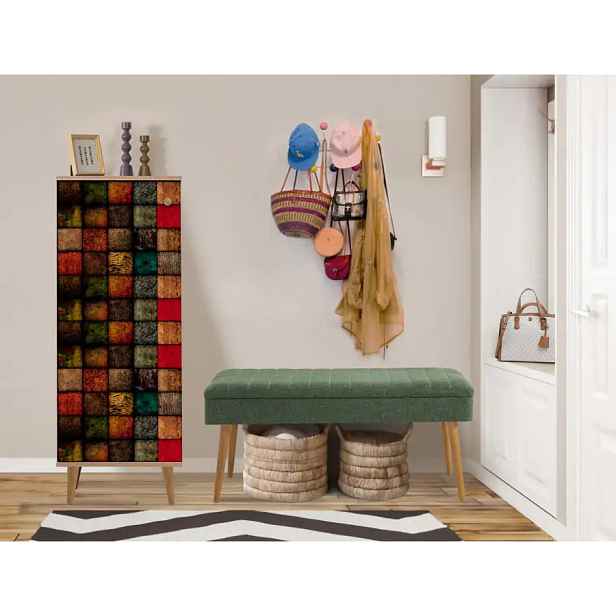 Casarredo Předsíňová SAVELI - dub sonoma/zelená