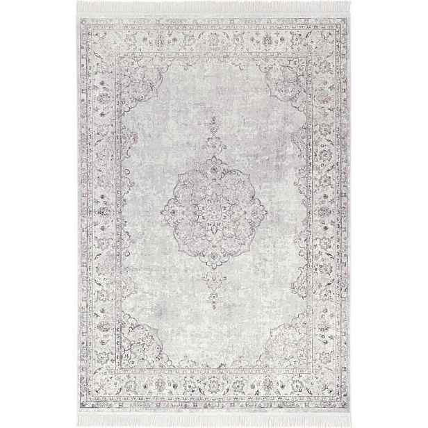 Koberec růžovo krémový tradiční z viskózy, Nouristan 135 x 195 cm
