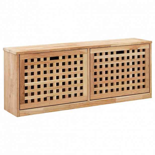 vidaXL Botníková lavice 94 x 20 x 38 cm masivní ořechové dřevo