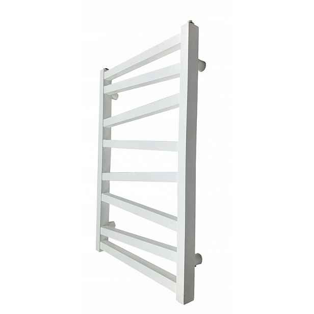 Vodní koupelnový radiátor Vinolli Inox 80x50 cm 315 W Bílý žebřík