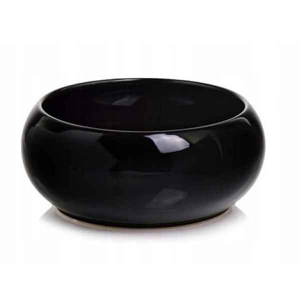 Keramická Miska Květináč Obal 35 x 15 cm Černá