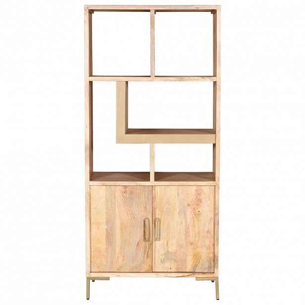 MID.YOU REGÁL, mangové dřevo, 88/192/40 cm - Knihovny - 002076006902