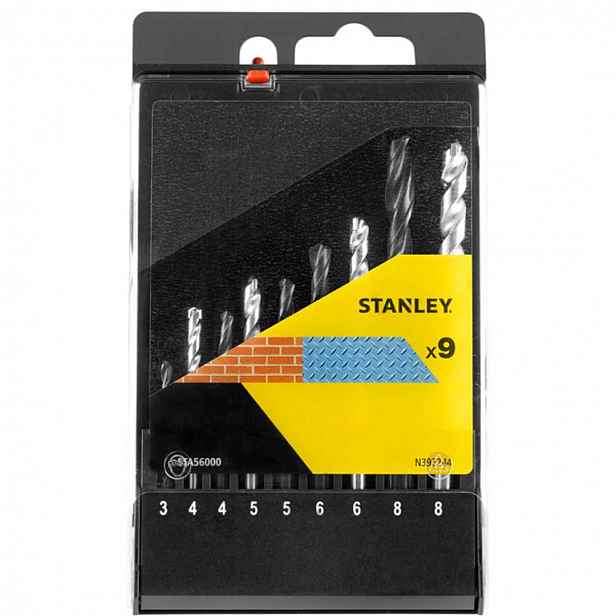 Stanley - 9dílná sada vrtáků do zdiva a kovu STA56000-QZ