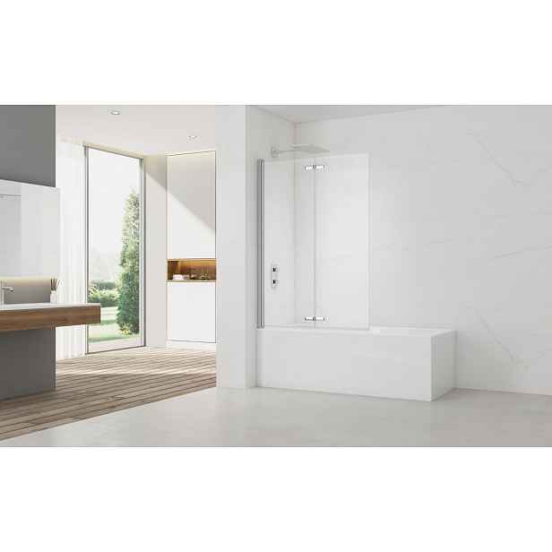 Vanová zástěna SAT SK 150x105 cm chrom SATVZSKNEW105